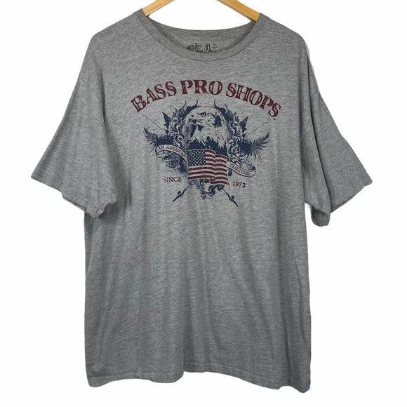 Bass Pro Shops Gray T-Shirt An American Tradition - Picture 2 of 11